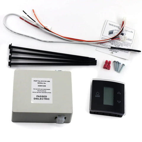 RV Wall Thermostat And Relay Box For Heat And Cool Control No Fuss Replacement Part For Camper Air Conditioners With Easy To Read LCD