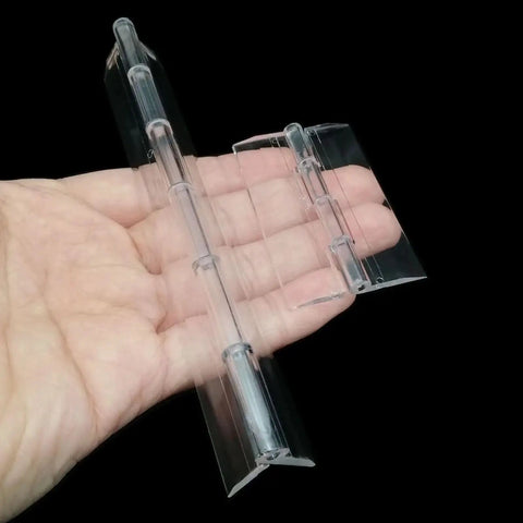Clear Transparent Piano Hinge Set For Piano Box Lids Plexiglass Length 10Pcs durable acrylic hinge on hand for smooth opens