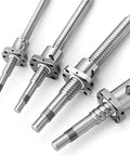 SFU5010 Ballscrew Kit Runs Slick With Precision Ball Nut And Heavy Duty BK BF Bearing Supports Built Like A Tank For CNC Mods and Garage Build Projects, multiple sizes shown.