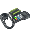 3 And 4 Axis DM500 Handheld Offline Motion Controller With Pendant For CAD CAM G Code USB Flash Drive Included 500kHz Fast CNC Controller For Precise Machining And Plug And Play Portable Offline Programming, with cable and terminal block