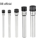 High Precision ER Extension Rod For Machine Tools With Ultra Low Runout 0.005mm Accuracy And Stable Cutting Performance Straight Shank Collet Holder set of five in various lengths and diameters.