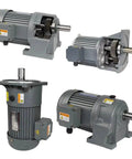 Heavy Duty Three Phase Gear Reducer Motor 380V Horizontal Variable Frequency Speed Control 100W To 7.5KW industrial motor from various angles