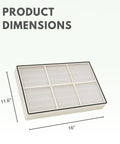 Small True HEPA Filter For Whirlpool Whispure And Kenmore Air Purifiers AP150 AP250 AP25030K with dimensions 16x11.6 inches