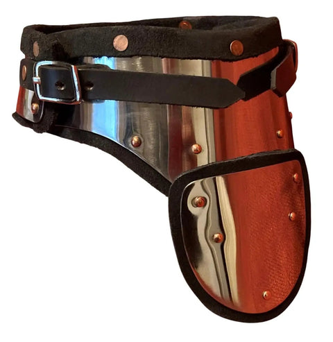 Stainless Steel And Leather Gorget For SCA Rapier Longsword And Medieval Armor Combat Built To Last Tough As Nails Heavy Duty 18 Gauge