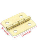 Rotating Concealed Hinge Set 10 Pack 18x16mm Kitchen Cabinet Hinges Four Hole Mount For Cabinets Drawers Jewelry Boxes And Furniture Easy Install Heavy Duty Load Capacity Smooth Operation