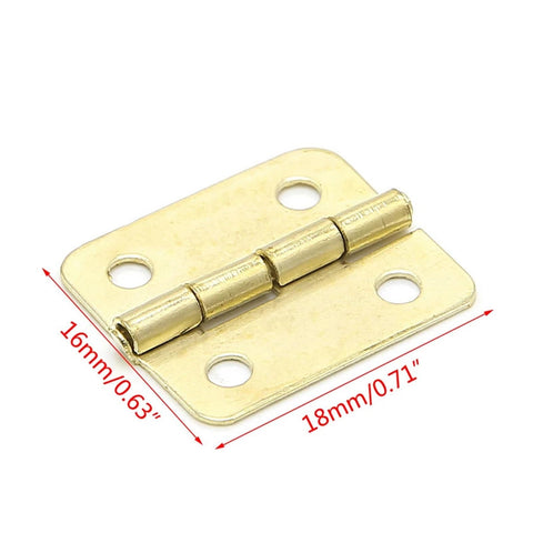 Rotating Concealed Hinge Set 10 Pack 18x16mm Kitchen Cabinet Hinges Four Hole Mount For Cabinets Drawers Jewelry Boxes And Furniture Easy Install Heavy Duty Load Capacity Smooth Operation