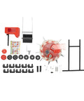 Easy To Use Manual Seed Planter With Hand Push Roller Seeder parts layout for garden precise sowing, consistent spacing