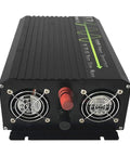 1000W Continuous, 2000W Peak Pure Sine Wave Inverter From 12V DC To 110V 120V AC 60Hz with USB, rear view showing ports