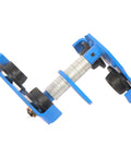 Manual Beam Pushing Trolley Up To 2200 Lbs 1 Ton For I-Beam Rails, Alloy Steel, Double Track Roller, Adjustable 65-190mm, side view