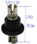 Front Differential Gear Assembly Set For MJX Hyper Go 1/16 And 1/14 RC Trucks showing dimensions, stainless steel build