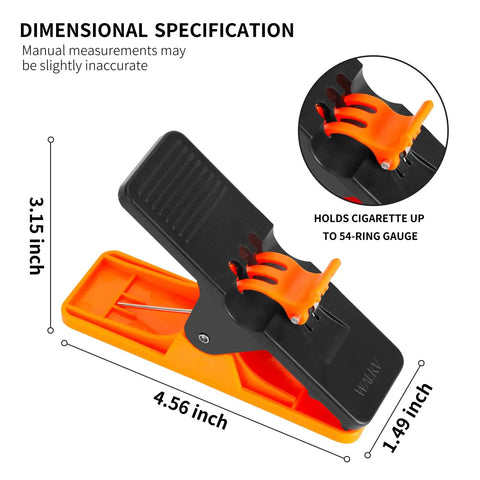 3 Pack Cigar Holders For Golf Carts Durable ABS Plastic Golf Cart Accessories Rust Resistant Cigar Gifts Black and Orange