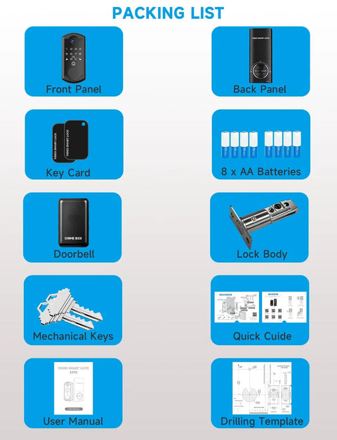 Top Tier Smart Door Lock With Built In Camera And Fingerprint Keypad Serving Up Crisp 780P Video Doorbell Footage For Easy Two Way Chat Plus Frictionless Keyless Entry Auto Lock For Your Front Door