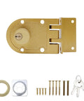 Heavy Duty Jimmy Proof Deadbolt Lock Double Cylinder With Keys Gold For Superior Home Security Fits Doors Mounting Hardware