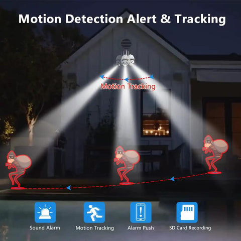 Outdoor WiFi Security Camera System With Around The Clock Recording, Spotlight Color Night Vision, Motion Tracking And Alerts demo
