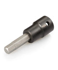 Badass 1/2 Inch Drive X 3/8 Inch Hex Impact Bit Socket with S2 steel tip, designed for robust torque and durability.