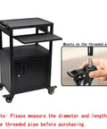 Heavy Duty Two Inch Polyurethane Stem Casters With Smooth Riding Dual Ball Bearings No Fuss Swivel Design Locking Brake Mechanism Top Shelf Black Gliders Pack Of Four for furniture dolly with storage.