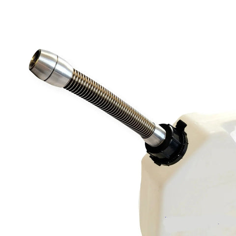 All Metal PAX Fill Hose Spout Nozzle For Capless Fuel Tanks with aluminum fittings and stainless steel hose
