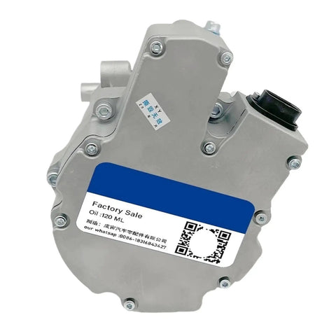 B30EV Electric AC Compressor B30EV ETS34GYBGAA showcasing reinforced steel housing for efficient thermal management.