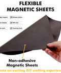 Flexible Non Adhesive Magnetic Sheets 30 Mil 8.5 By 11 Inches 30 Pack Handy For Crafts Dies Storage Refrigerator And Whiteboard Magnet Paper Sheets Easy To Cut For Diy Projects
