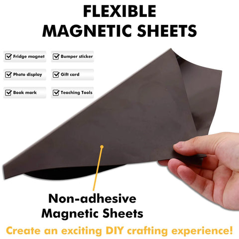 Flexible Non Adhesive Magnetic Sheets 30 Mil 8.5 By 11 Inches 30 Pack Handy For Crafts Dies Storage Refrigerator And Whiteboard Magnet Paper Sheets Easy To Cut For Diy Projects