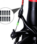 Beefy Aluminum Alloy Bike Cable End Caps Set For 4mm And 5mm Cable Housing on road bike brake system