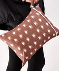 Brown bag with sun pattern from Three Piece Waterproof Wet Bag Storage Set For Baby And Travel Reusable Diaper Bag Swim Bag