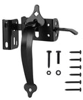 Heavy Duty Gate Latch And 9 Inch Handle Kit Self Locking Steel Gate Lock Hardware For Wooden And Vinyl Fence