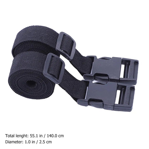 2 Pack Cargo Lashing Straps With Quick Release Buckles For Camping Gear And Luggage Securing, Heavy Duty Nylon Tie Down Straps