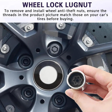 Kick Loose Stubborn Anti Theft Lug Nuts Fast With This Heavy Duty D Wheel Lock Key that fits anti-theft lugnuts on car wheels.