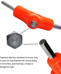 Y Shape All-In-One Hex Wrench Set For Bikes With Six Metric Sizes 2.5mm 3mm 4mm 5mm 6mm 8mm Beefy Chrome Plated Tool