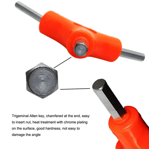 Y Shape All-In-One Hex Wrench Set For Bikes With Six Metric Sizes 2.5mm 3mm 4mm 5mm 6mm 8mm Beefy Chrome Plated Tool