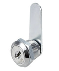 Cam Lock For Drawer Cabinet 0.69 Inch Outside Cylinder, Five Eighths Inch Length, Zinc Alloy Chrome Finish, Keyed Different No. 3 Cam