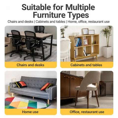40 Piece Adjustable M8 Furniture Levelers With Round Base Floor Protectors suitable for various furniture types