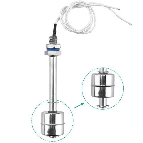 4 Inch Stainless Steel Tank Water Level Float Switch 110 Volt Sensor With 12 Inch Wire Lead Built Tough For Home And Jobsite Fast Accurate Level Readings Easy To Install, stainless float switch with wire lead