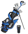 Kid Friendly Junior Golf Gear Set With Bag And Headcover For Ages 4 To 7 Up To 4 Ft 6 In Tall Left Handed Easy To Hit 15 Degree Driver