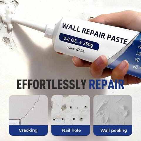 Drywall Patch Repair Kit With Scraper White Spackle Paste For Holes Cracks Nail Holes Dents And Small Wall Damage No Mess DIY Friendly Easy Patch Job For Seamless Patchwork