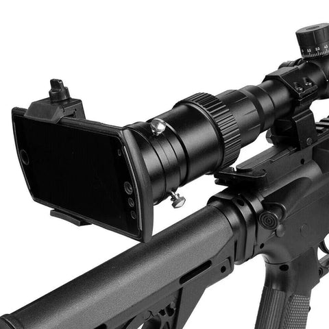 Universal Rifle Scope Smartphone Mount Adapter For Hunting, Easy Phone Camera Attachment, Fits Most Eyepieces on rifle scope