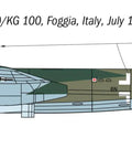 Side view drawing of Dornier Do 217 K1 K2 Bomber Model Kit With Fritz X Guided Bombs 1 72 Scale Unpainted Plastic Assembly