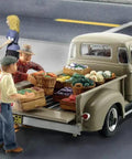 Fresh Produce Pickup Truck With Figures For HO Scale Model Railroad Paul's Fresh Produce Stand Scene From Woodland Scenics Layout