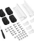 Door Tune-Up Kit For Arrow Shed Sliding Doors Full Replacement Set With 4 Lower Door Guides, 4 Door Slides, 2 Handles, Screws, Nuts