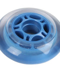 80mm 78A Indoor Roller Hockey Wheels for Inline Skates Blue 8 Pack With ABEC 9 Bearings Soft Urethane on Five Spoke Hub Built for Smooth Indoor Rink Runs