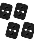Silicone Car Door Strike Protectors Four Pack Heavy Duty Shock Absorbing Latch Covers To Quiet The Slam And Block Vibration Universal Fit For Your Daily Driver Ride Black