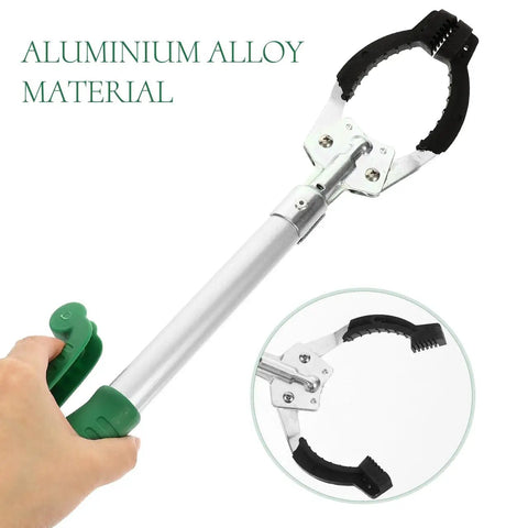 Heavy Duty Reacher Grabber Tool for Seniors and Disabled, 15.75-Inch Aluminum Reach Aid for Outdoor Use, Trash, Bottles and Objects, Easy Grip Pickups, Durable Grabber for Everyday Helpers