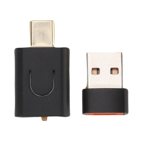 Bluetooth 5.4 Music Transmitter For USB C Devices, Dope Low Latency LE Audio, 10 Meter Range, Wide Compatibility For Wireless Listening And Voice Chat, Perfect For Smartphone, PC, TV, And Headphones. USB-C and USB-A adapters shown