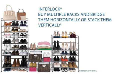 Heavy Duty Stackable Steel Shoe Rack Three Tier Multi Purpose Floor Organizer Clutter Fighting Design With Roomy Shelves For Sneakers And Coats Simple Setup In Ash Gray