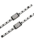 MGN7 Linear Rail Kit 200mm Set With Two Rails And Two 7mm Carriage Blocks Beefed-Up Mini Motion Guide Slides For 3D Printers And CNC Machines Smooth Stable Black Finish, black linear rails and carriage blocks