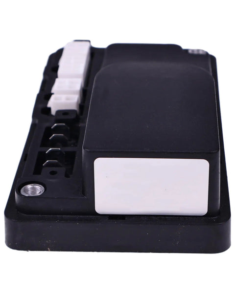 Heavy Duty 24 Volt 90 Amp Speed Controller Replacement For Big Joe Electric Pallet Jack, black drive module, side view, industrial design.