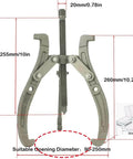 10 Inch Gear Puller Workhorse With 3 Jaw And 2 Jaw Convertible Design Reversible Jaws For Pulley Gear Bearing Flywheel Removal Bearing Puller Pro Grade For Automotive Repair And Industrial Maintenance
