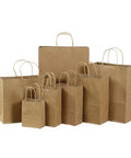 Bulk Kraft Paper Bags With Handles Bulk Pack Of 30 Gift Bags For Small Business Shopping Eco Friendly Reusable Sturdy Handles
