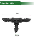 Drip Irrigation Barbed Tee Connectors For Seven Thirty Second Inch Tubing Easy Install No Sweat Durable Plastic No Leak